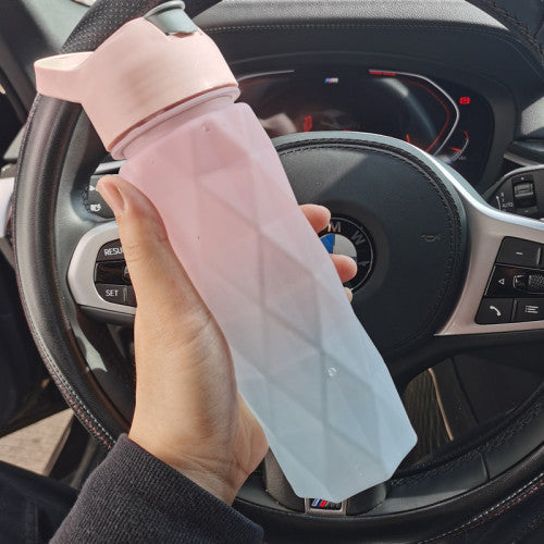 Spray Water Bottle For Girls Outdoor Sport Fitness  Sipper & Bottle Powder-blue-gradient The Khan Shop