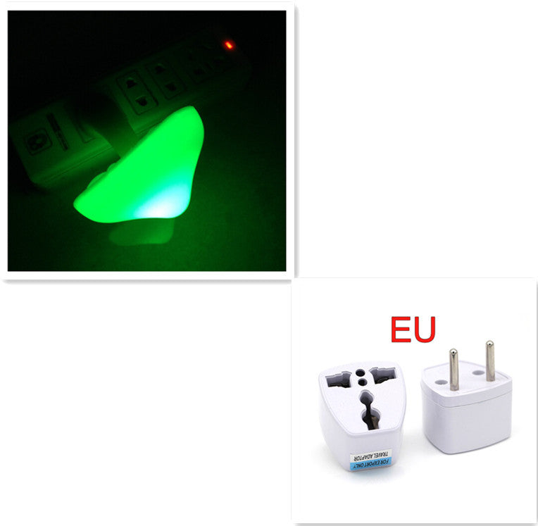 LED Night Light Mushroom Wall Socket Lamp  Wall Decoration Mushroom-EU-Green The Khan Shop