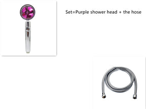 Shower Head Water Saving Flow 360 Degrees Rotating  Bathroom Accessories Set6 The Khan Shop