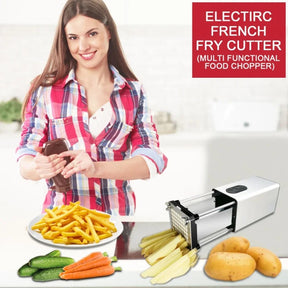 Kitchen Gadget Electric French Fry Cutter With Blades Stainless Steel The Khan Shop