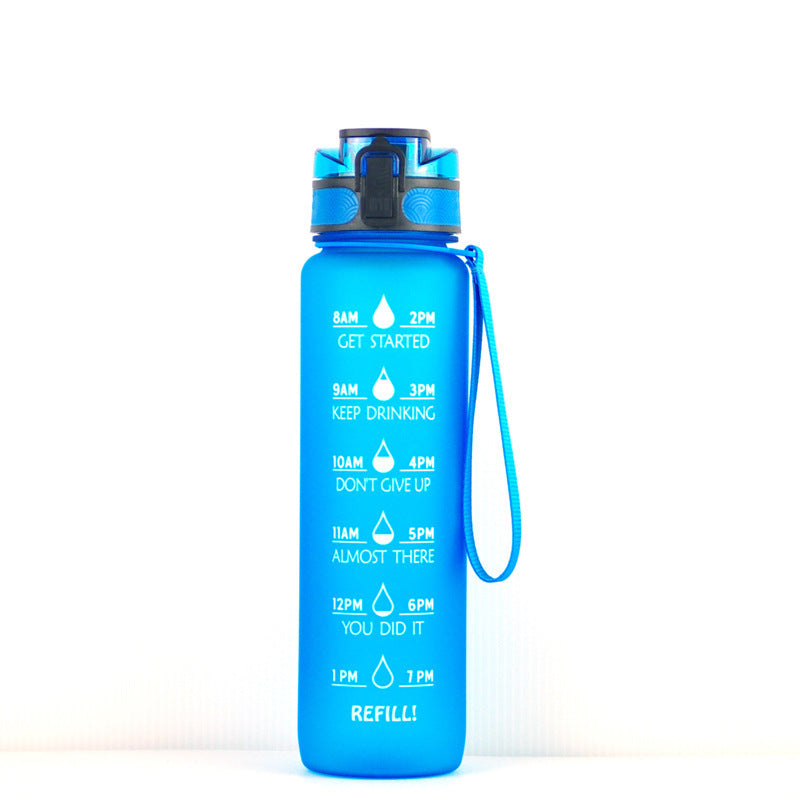 Transparent Flask Water Bottle 1000ml  DrinkWare H-1000ML The Khan Shop