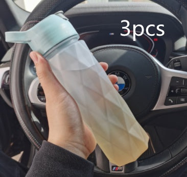 Spray Water Bottle For Girls Outdoor Sport Fitness  Sipper & Bottle Blueorange-gradient3pcs The Khan Shop