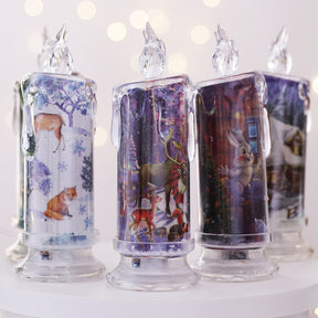 Christmas Transparent Electronic Candles Decorative Gifts The Khan Shop