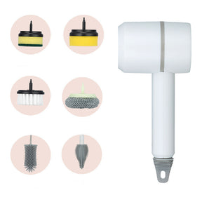 Electric Cleaning Brush Dishwashing Brush Automatic Wireless USB Rechargeable The Khan Shop