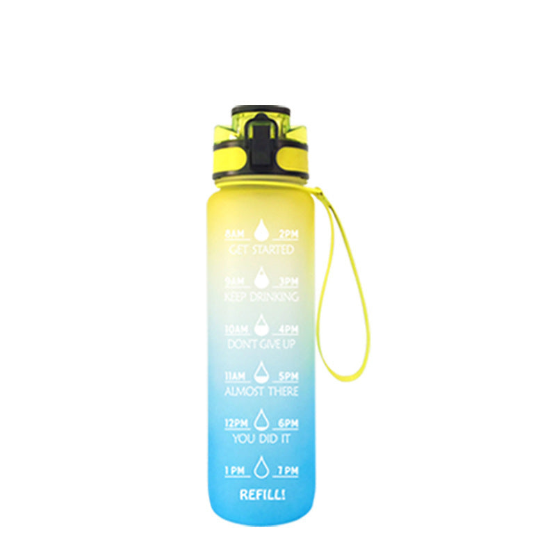 Transparent Flask Water Bottle 1000ml  DrinkWare G-1000ML The Khan Shop