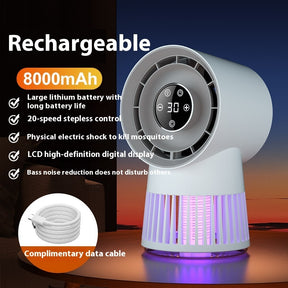 Creative 2-in-1 Mosquito Killing Mini Desk Fan Electric Mosquito Killer The Khan Shop