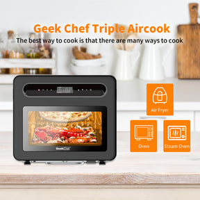 Geek Chef Steam Air Fryer Toast Oven Combo  oven  The Khan Shop