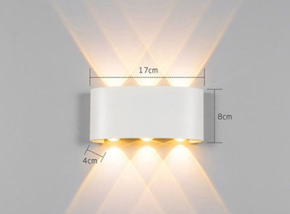 Led Wall Lamp Bedroom Bedside Lamp  Wall Decoration White-6W-White-light The Khan Shop