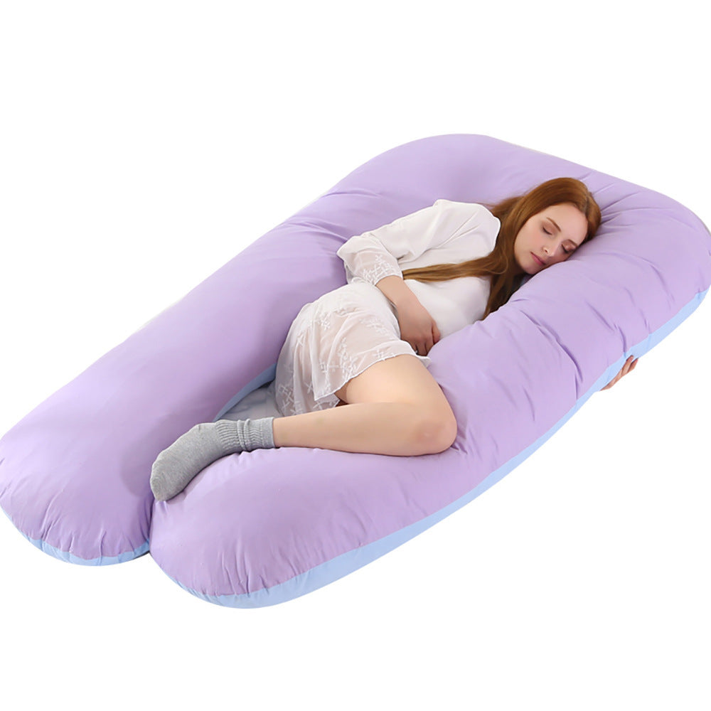 U-shape pillow  Throw Pillows 70x130cm-S11-Purple-blue The Khan Shop