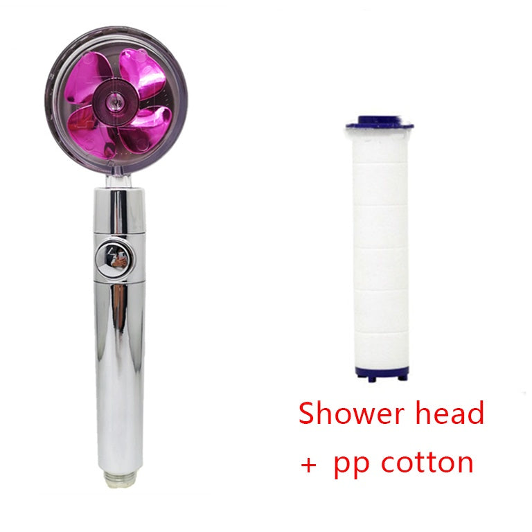 Shower Head Water Saving Flow 360 Degrees Rotating  Bathroom Accessories Set1 The Khan Shop