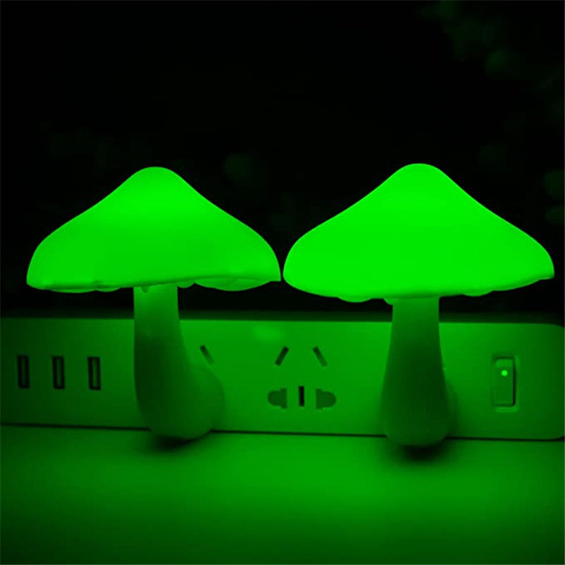 LED Night Light Mushroom Wall Socket Lamp  Wall Decoration  The Khan Shop