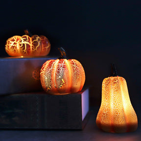 New Halloween Pumpkin Lantern Simulation Pumpkin LED Candle Lamp Resin Luminous Pumpkin The Khan Shop