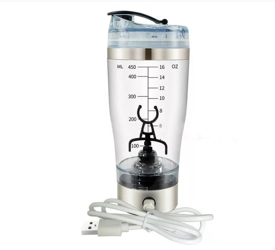 Electric Protein Shake Stirrer USB Shake Bottle  Electric Kettle Rechargeable-USB-450ml The Khan Shop