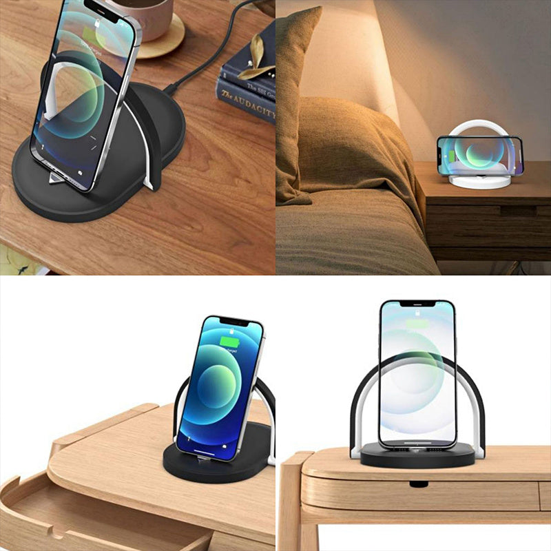 3 In 1 Foldable Wireless Charger Night Light Wireless Charging Station The Khan Shop