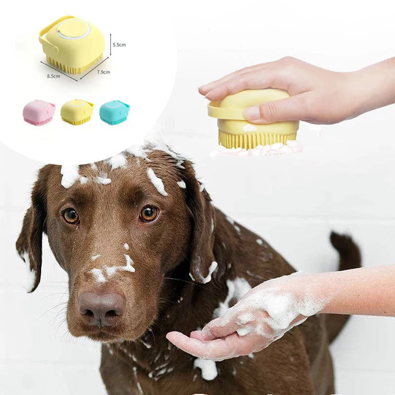 Silicone Dog Bath Massage Gloves Brush  Bathroom Accessories  The Khan Shop