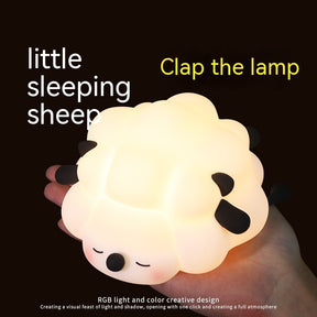 Cute Silicone Night Lights Sheep Cartoon Bedroom Lamp The Khan Shop