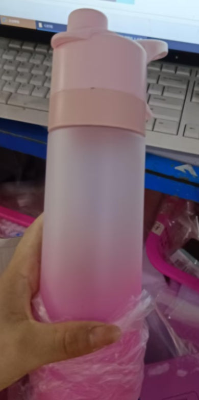 Spray Water Bottle For Girls Outdoor Sport Fitness  Sipper & Bottle Pink The Khan Shop