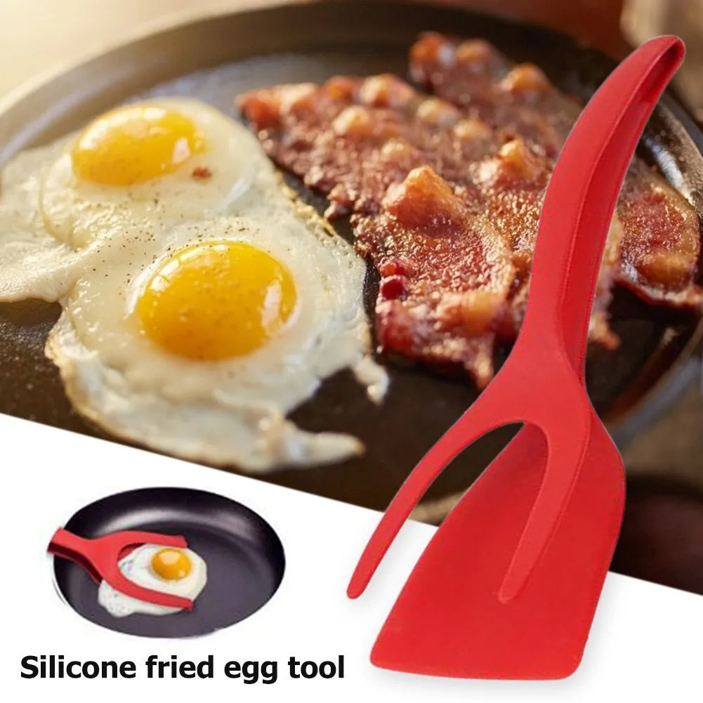 2 In 1 Grip And Flip Tongs Egg Spatula  Kitchen Tools and Gadgets  The Khan Shop