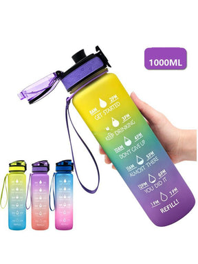 Transparent Flask Water Bottle 1000ml  DrinkWare  The Khan Shop