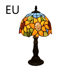 Lamp Bedroom Bedside Lamp Retro Bar Yellow Glass Lamp  Table Lamps 4-EU The Khan Shop