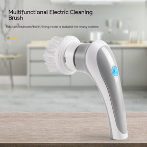 Electric Cleaning Brush 4 In 1 Spinning Scrubber Handheld The Khan Shop