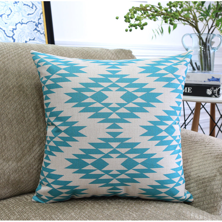 Nordic Color Geometric Throw Pillows  Throw Pillows Q4673-45x45cm The Khan Shop