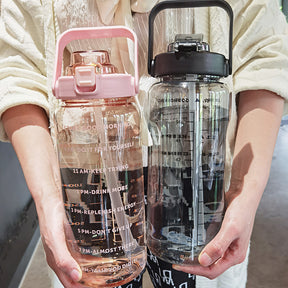 Large Plastic Cup Portable Water Bottle - KHAN SHOP LLC  