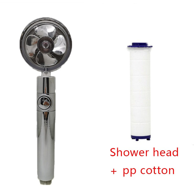Shower Head Water Saving Flow 360 Degrees Rotating  Bathroom Accessories Set5 The Khan Shop