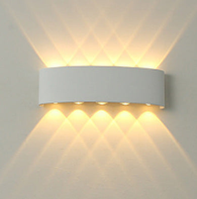 Led Wall Lamp Bedroom Bedside Lamp  Wall Decoration White-10W-White-light The Khan Shop