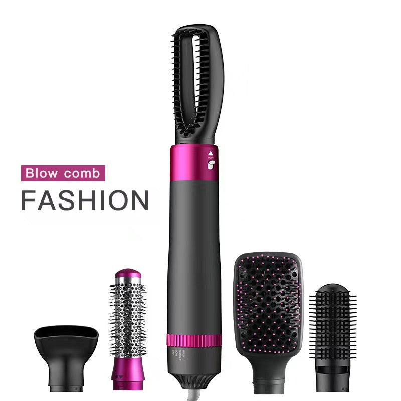 Professional 5 In 1 Hair Dryer Brush Dryer And Straightening Brush  Dryer Dyson-Grey-5in1-US The Khan Shop