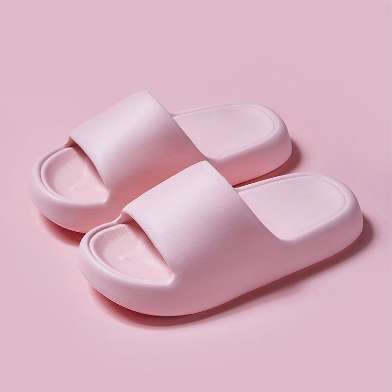 Bread Shoes Home Slippers Non-slip Indoor Bathroom Slippers  Bathroom Accessories Pink-40to41 The Khan Shop
