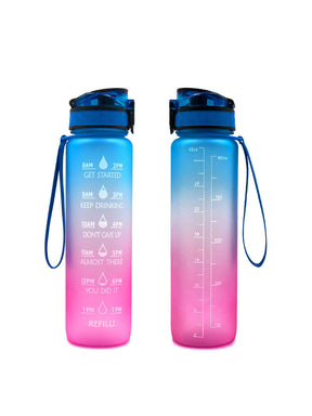 Transparent Flask Water Bottle 1000ml  DrinkWare  The Khan Shop