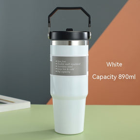 Portable Car Cup Stainless Steel Cup Travel Sports Water Bottle The Khan Shop