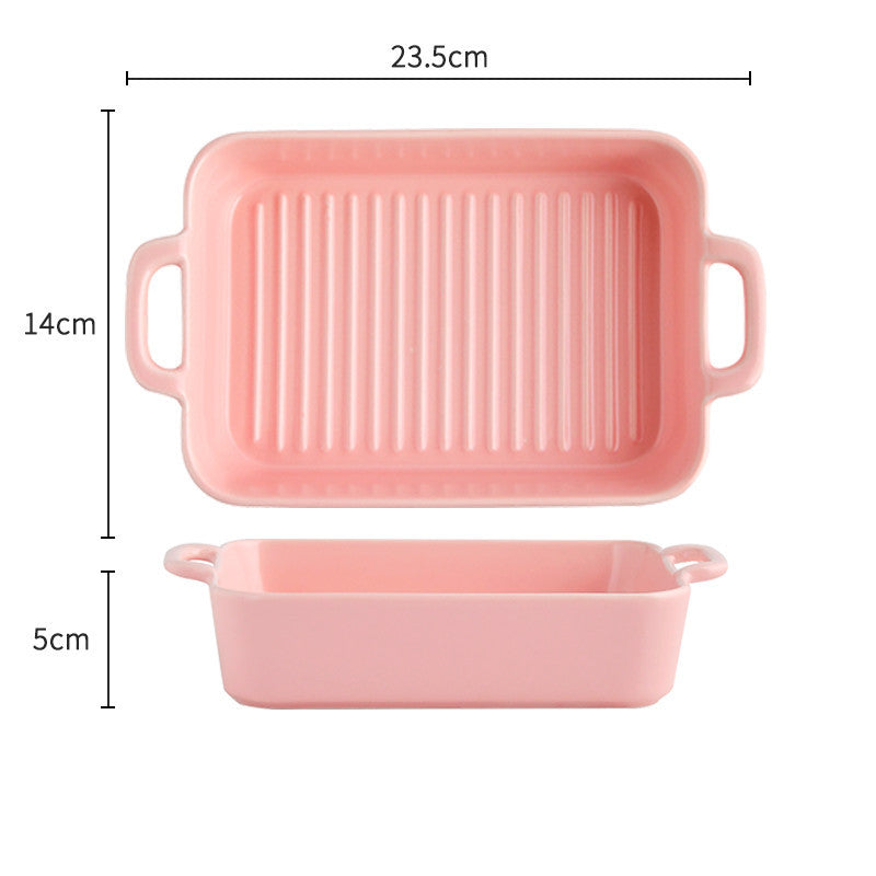 Ceramic bowl for oven KHAN SHOP LLC oven Pink