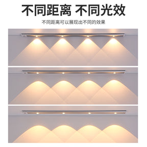 Smart Led Human Body Induction Lamp Ultra-thin Cat&amp;#039;s Eye Hill Lamp Strip Rechargeable Self-adhesive Wardrobe Wine Cabinet Cabinet Lamp Belt